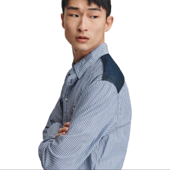rag & bone Levine slim fit button down shirt. - Picture 2 of 10